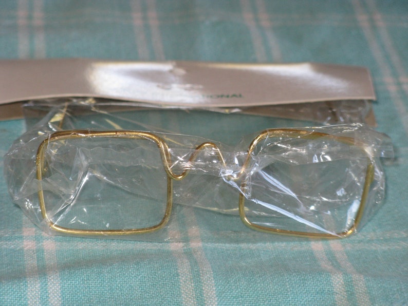 Gold Wire Frame SANTA Claus Glasses Decoration 4 Wide Etsy