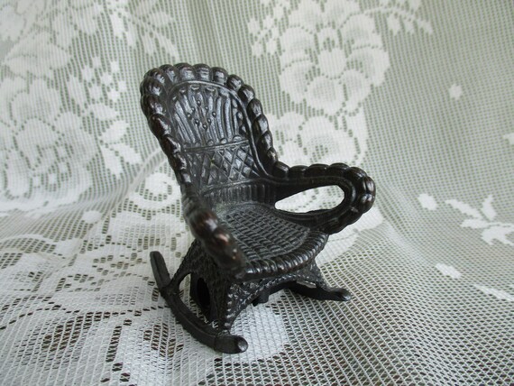 miniature wicker chair