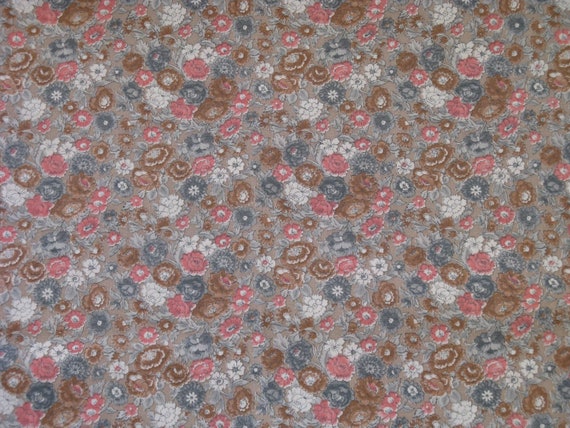 nuevo Tela Polycotton Vintage Crema Rosas Rosa Flor Floral material Craft