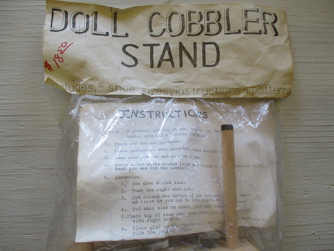 Doll Cobbler Stand For Making Handmade Doll Shoes Vintage Etsy