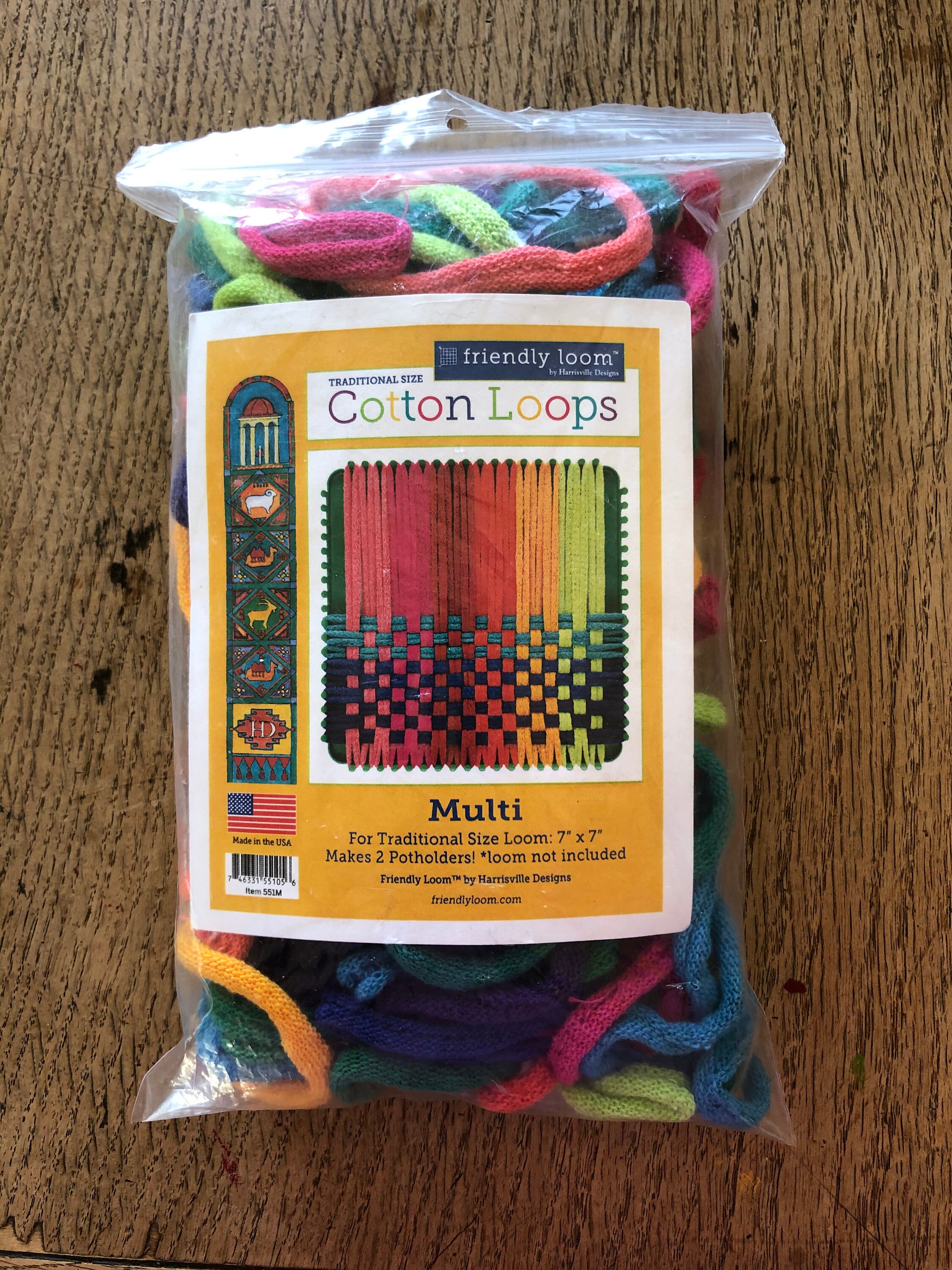 Potholder Loom Cotton LOOPS Multi Color Package for Potholders Etsy