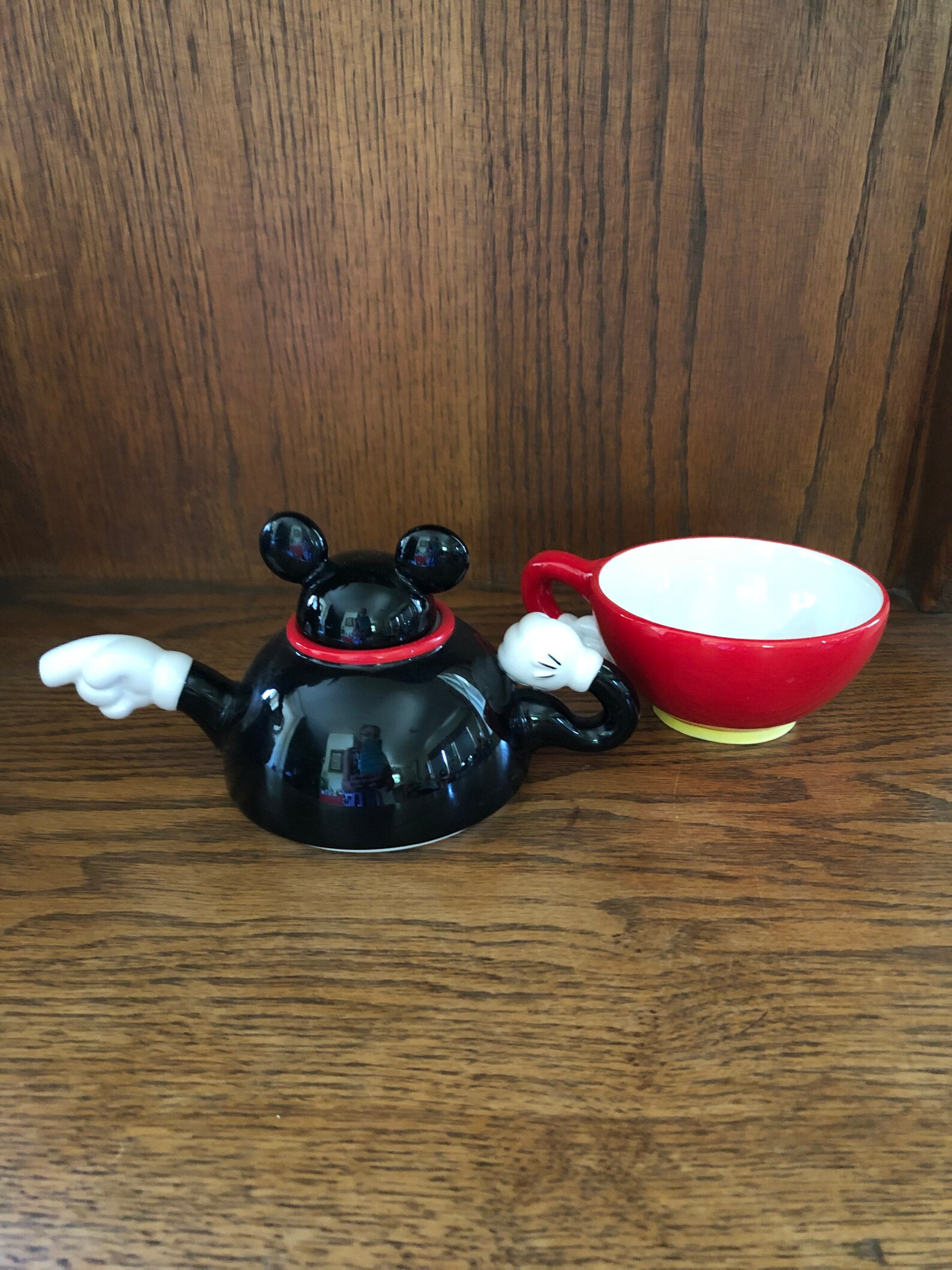 Disney Mickey Mouse Tea For One Teapot & Cup Disney Theme Park Etsy