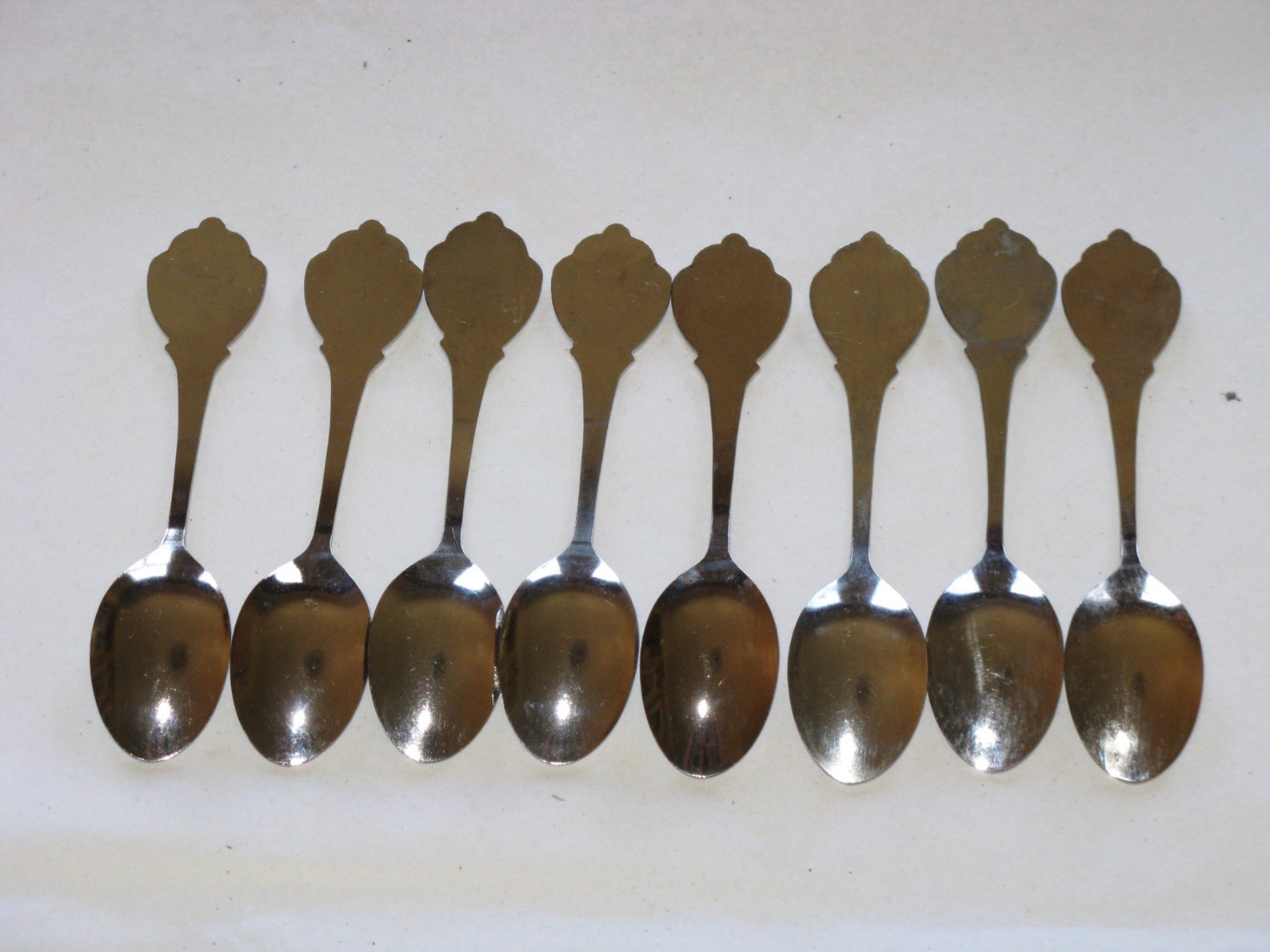 Souvenir State SPOONS Collectible set of 8 Vintage USA States Etsy