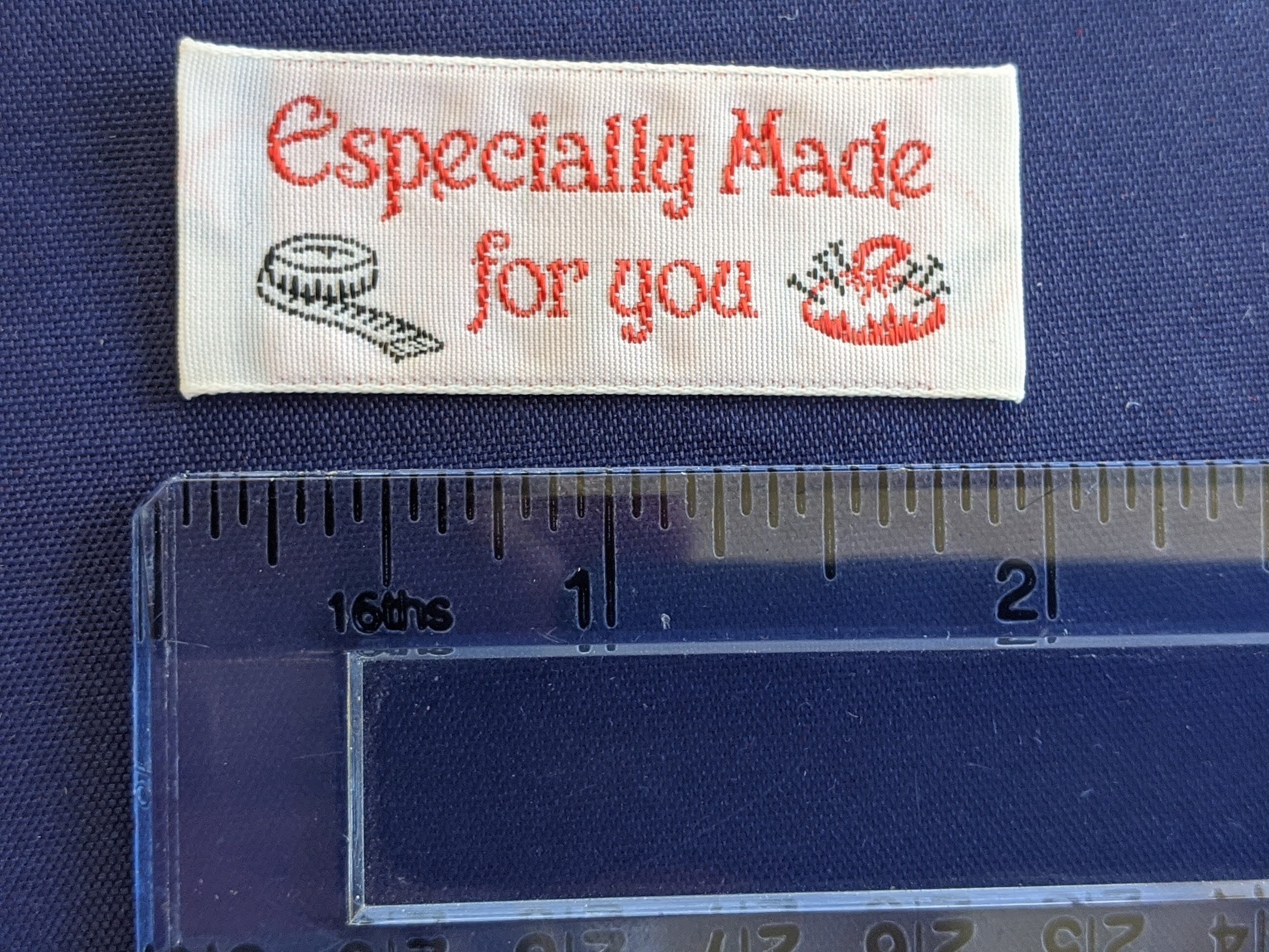 Made especially for you sewing labels