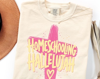 Comfort Colors Homeschool Mom Shirt Gift, Christian Teacher Mama Tee