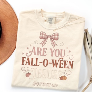 Comfort Colors Christian Halloween Shirt, Fall-O-Ween Jesus Bible Verse Gift