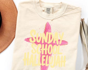 Comfort Colors Sunday School Teacher Gift Shirt, Christian Ministry Tee