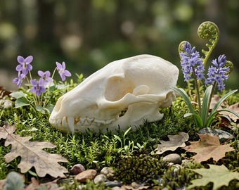 Real Raccoon Skull Specimen | Museum Quality Osteology | Dark Academia Decor
