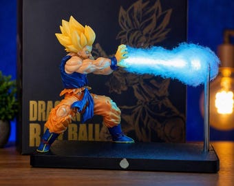 Lampe Super Saiyan Goku, lumière énergétique Kamehameha, décoration de bureau anime Dragon Ball Z