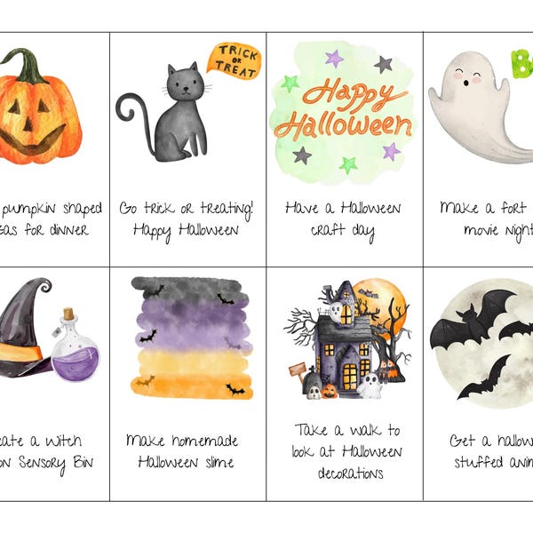Halloween & Fall Advent Cards