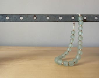 handmade glass beaded necklace