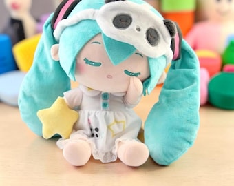 Pelúcia inspirada na Miku, 30 cm – Pelúcia de anime para dormir – Boneca de pelúcia kawaii – Almofada fofa de anime – Presente para fãs de anime