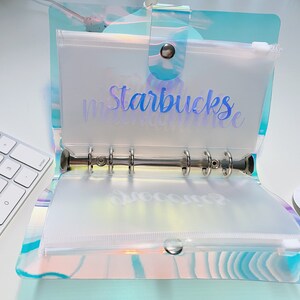 A6 Clear Budget Binder, Cash Envelopes