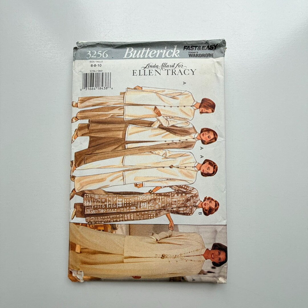 1998 Butterick 3256 Sewing Pattern – Linda Allard for Ellen Tracy ...