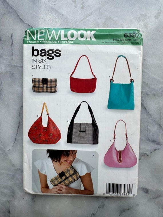 2004 New Look 6397 - Bags in Six Styles - One Size - UNCUT and