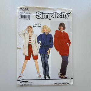 1990 Simplicity 7015 Sewing Pattern – Misses Jacket and Pants (Sizes Petite–XL) – Uncut and Factory Folded