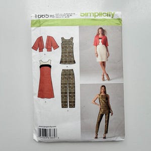 2013 Simplicity 1665 Sewing Pattern – Women’s Dress, Tunic, Pants & Jacket (Sizes 14–22) – Uncut and Factory Folded