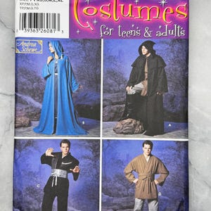 2001 Simplicity 5840 Symönster - Dräkter för tonåringar och vuxna (storlekar xs-xl) - OKLIPPNA och FABRIKSVIKNA
