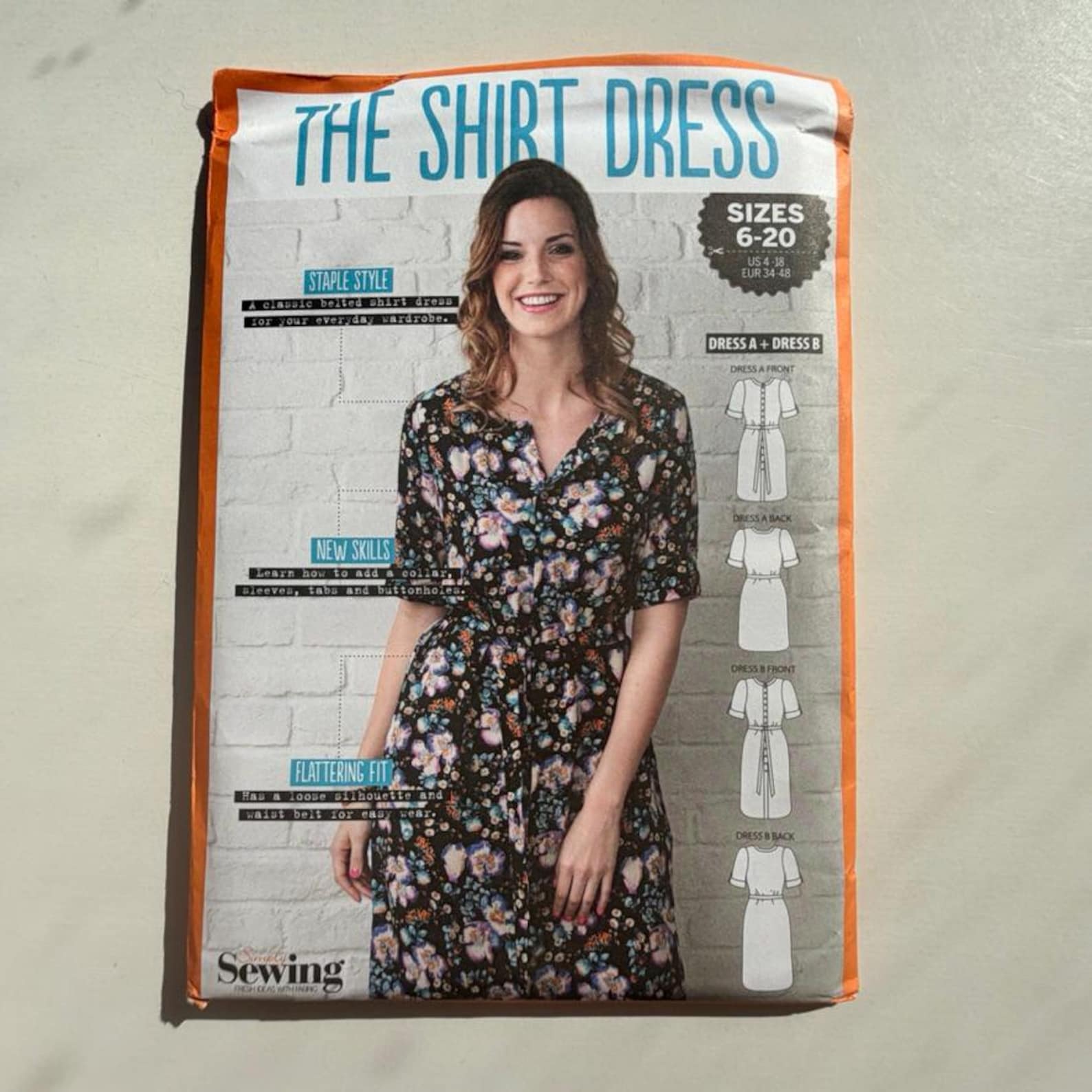 2010s Shirt Dress Sewing Pattern Sizes 6–20 – Uncut and Factory Folded ...