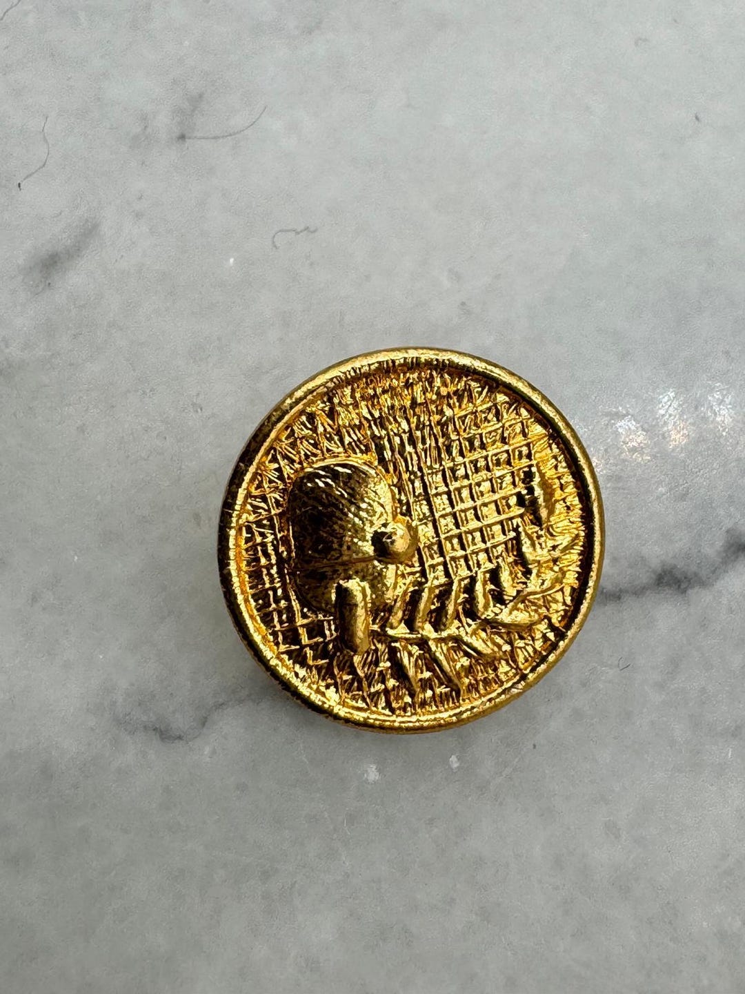 Vintage Gold-tone Acorn and Oak Leaf Buttons - Set of 4 (1.5cm ...