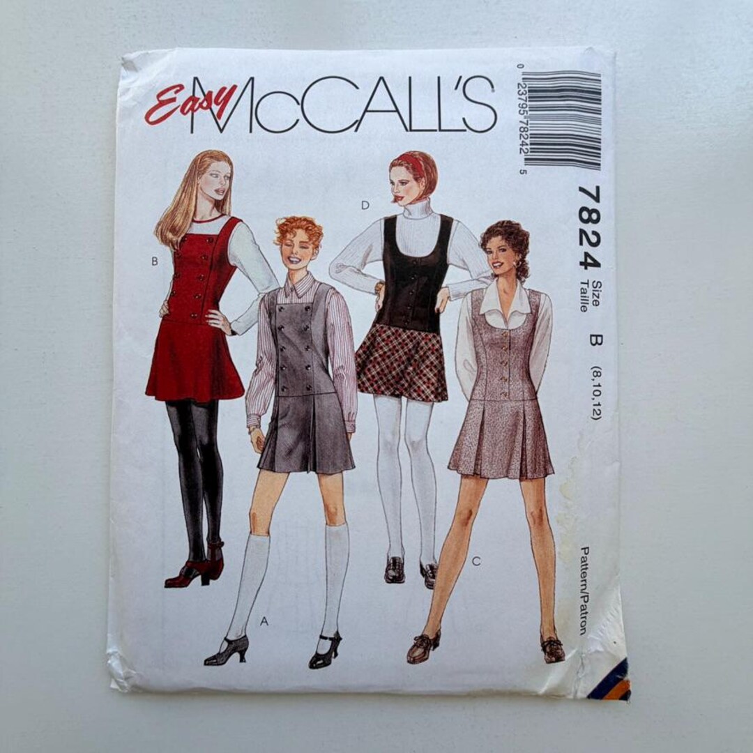 1995 Mccall’s 7824 Sewing Pattern – Easy Misses Jumpers (sizes 8–12 ...