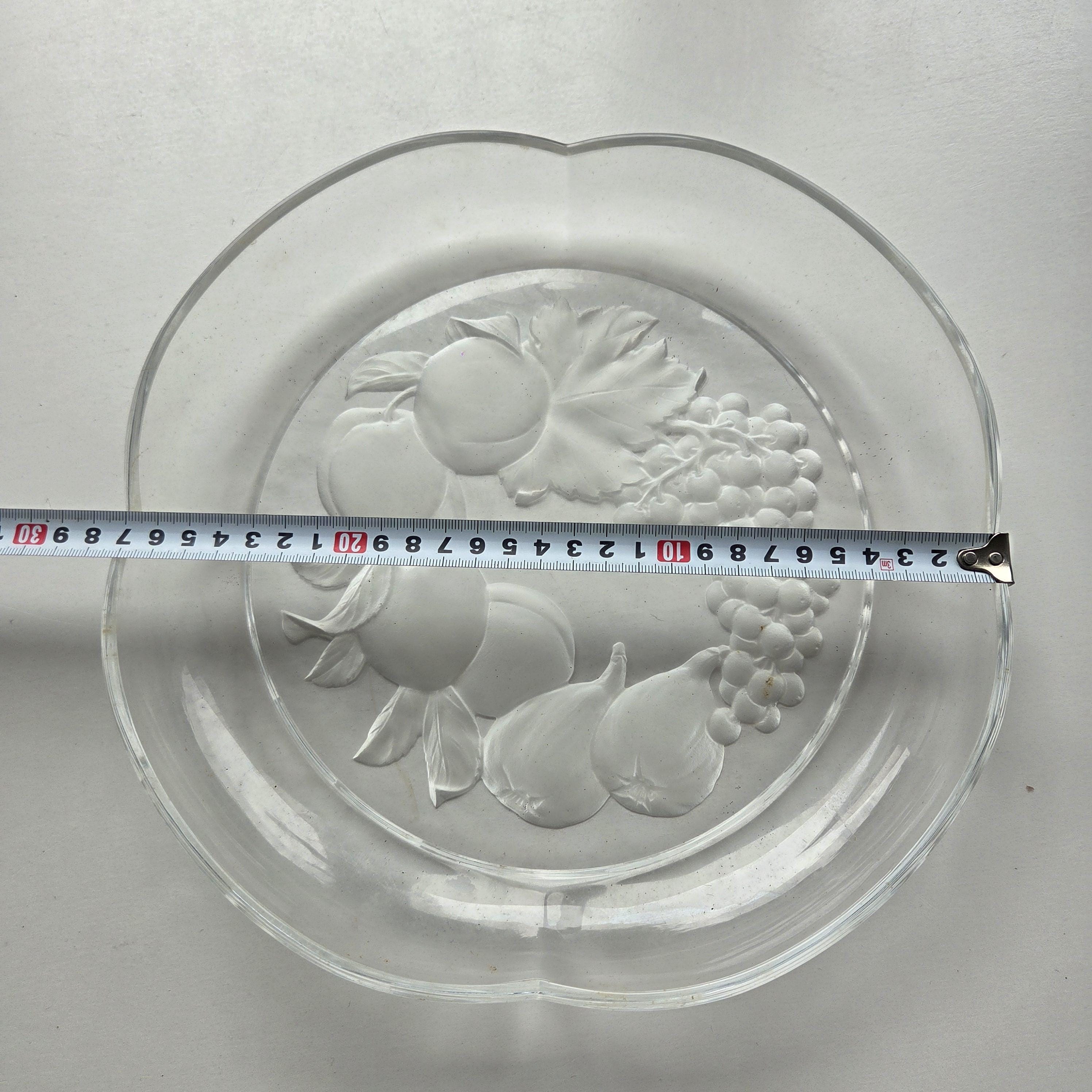Vintage Hoya Crystal Art Engraving Series Fruit Platter 33 Cm (13