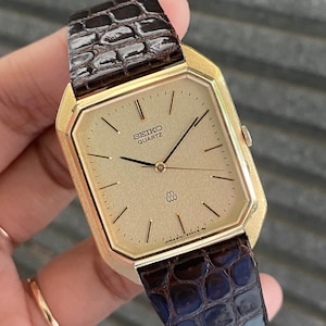 Seiko Octagon Quartz Mens Watch - Etsy