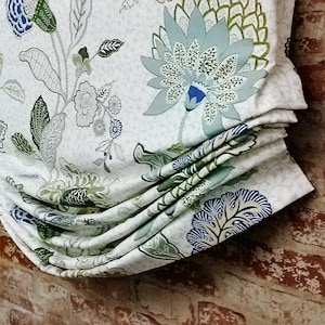 Faux Roman Shade Valance Custom Window Treatment |  Relaxed Style  | Designer Quality