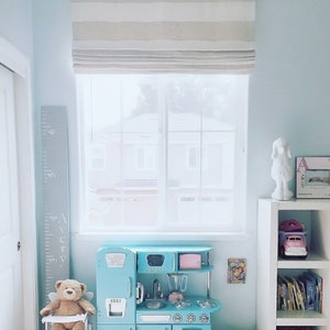 Faux Roman Shade Valance Custom Window Treatment |  Flat Style  | Designer Quality