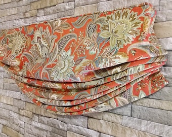 Faux Relaxed Roman Shade Valance | Custom Window Treatment | Designer Quality