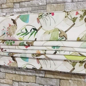 Faux Roman Shade Valance Custom Window Treatment |  Flat Style  | Designer Quality
