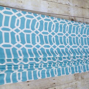 Flat Roman Shade Window Treatment | Modern Trellis Fabric | Custom Designer Quality