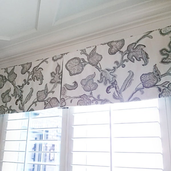 Box Pleat Valance Etsy