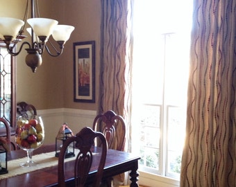 Custom Drapes | Panels Window Treatment | Designer Quality