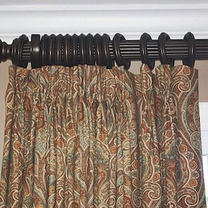 Custom Pinch Pleat Drapes | Panels | Window Treatment | Designer Quality