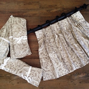 Custom Window Treatments | Valence or Cafe&#39; Curtains | Designer Quality