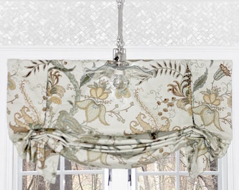 Faux Roman Shade Valance | London Shade | Designer Quality