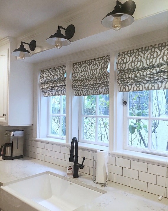 Flat Roman Shade Window Treatment Lacefield Designs Imperial Etsy