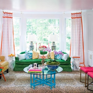 Custom Drapery | Panels | Roman Shade |Window Treatment | Designer Quality | As seen on House Beautiful IG for the One Room Challenge