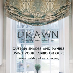 Roman Shades in Your Fabric or Ours