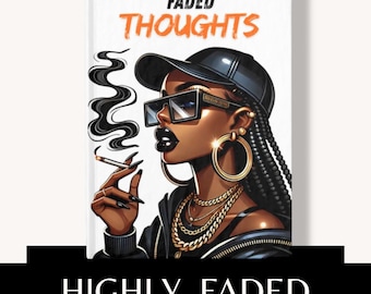 Faded Thoughts Journal | Black Girl Stoner Reflection Diary | Self-Care Manifestation Notebook