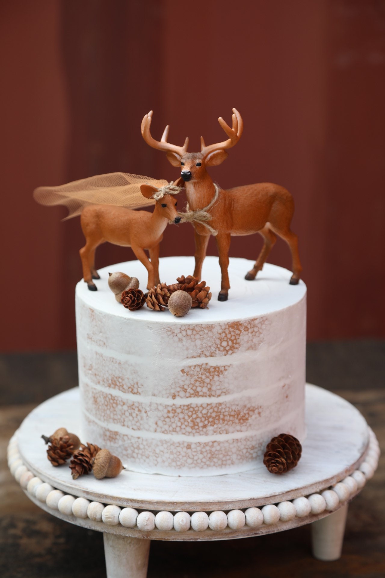 Adorno para tarta de campesino sureño / Adorno para tarta de ciervo / Adorno  para tarta de boda / Adorno para tarta de ciervo de cola blanca rústico /  Naranja brillante - Etsy México, image size:1280x1920