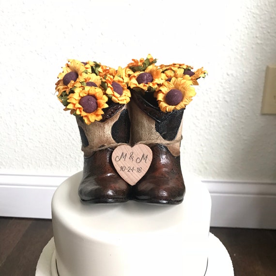 Rustic Wedding Cake Toppers Cowboy Wedding Cake Topper Etsy