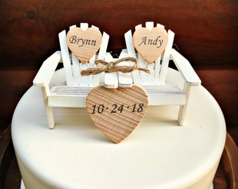 Adirondack Beach Chair Wedding Cake Toppers / Mr and Mrs Wedding Cake Topper Beach Chairs / Beach Chairs/Beach Wedding