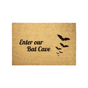 Halloween Doormat Bats, Spooky Doormat, Spooky Season, Halloween Party Decor, Halloween Aesthetic, Gothic Home Decor, Gifts for Goths