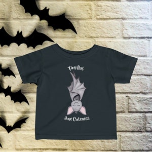 Cute Baby Bat T-Shirt, Gothic Baby T-Shirt, Halloween T-Shirt Baby, Spooky Baby T-Shirt