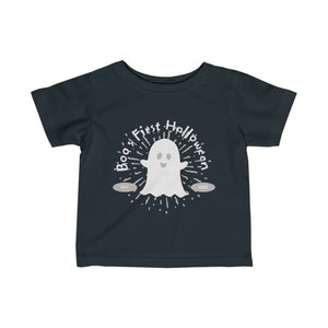 Cute Baby Boo T-Shirt, First Halloween, Gothic Baby T-Shirt, Halloween T-Shirt Baby, Spooky Baby T-Shirt