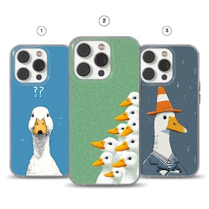 Goose Phone Case Parody cover for iPhone 17 Pro Max, 16e, 15, 14, 13 & Samsung S26 Ultra, S25 FE, S20, A56, Pixel 10, 9A