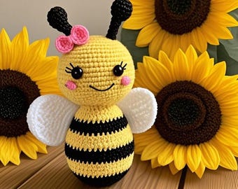 Amigurumi Bee Häkelanleitung: Anfänger Nasentier (PDF Download)