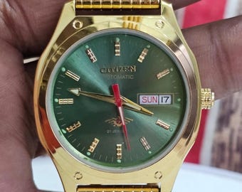 希少なオレンジのCITIZEN GN-4-S メンズ腕時計 ヴィンテージ 日本製 
